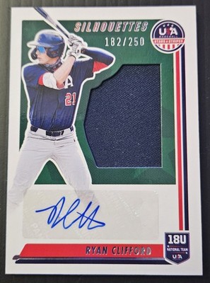 2022 Panini Stars & Stripes USA Signatures Jerseys #SIL-RY Ryan Clifford 182/250