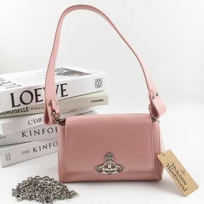 Vivienne Westwood Hazel Small Shoulder Bag Leather Pink F/S JP | eBay