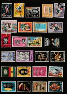 Ghana Stamps Small collection used