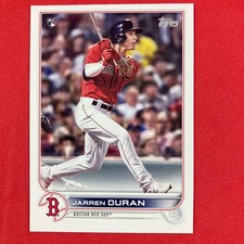 Jarren Duran 2022 Topps Rookie Card #187 MLB Boston Red Sox. rookie card picture