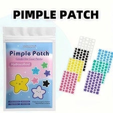 280pcs Seven-Color Star Pimple Patches   Invisible Hydrocolloid Dots for Fun
