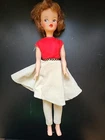 Ideal Tammy Doll BS-12 with Vintage Face and Corduroy Dress