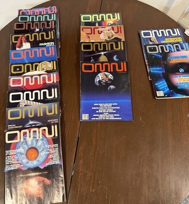 Vintage Omni Magazine Lot 1981-1987  17 Total Science Fantasy Futurism