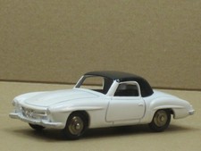 Mercedes-Benz 190 SL mit Hardtop in weiß/schwarz Box Dinky Meccano 24 H 1:43