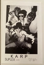 Karp ‘Suplex’ Press Photo 5.5x8.5”. K Records.