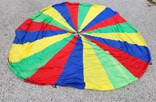 Huge 24 Ft Kids Play Parachute With Handles Multi Color School Colorful 
