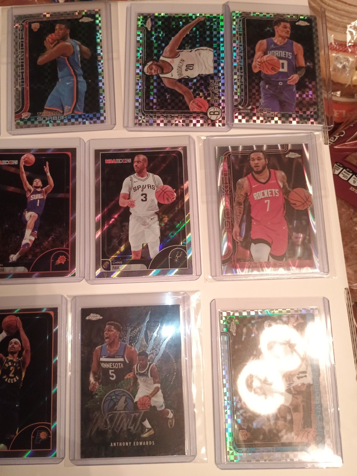 Basketball 75 Card Lot Rookies/Parallels/Inserts/5 Numbered/2 Autos/1 Patch view 1