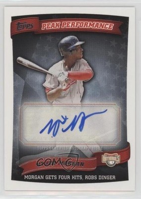 2010 Topps Update Peak Performance Nyjer Morgan #PPA-NM Auto 0x0