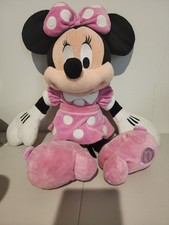 Disney Minnie Mouse Plush Stuffed Animal Pink Polka Dot Dress Bow 2008