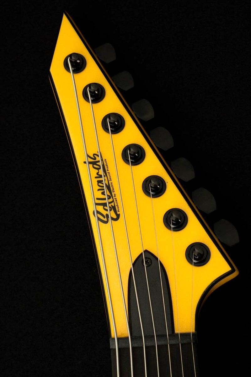 EDWARDS E-M-II-7 Yellow Metallic Electric Guitar From Japan | eBay
