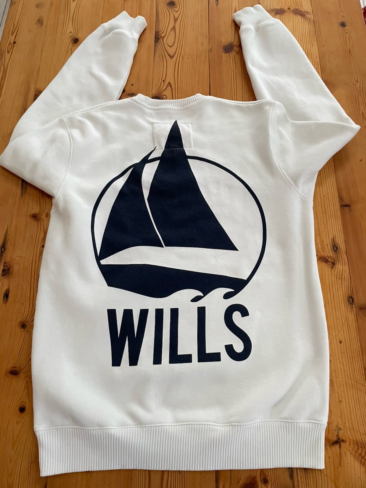 JACK WILLS Sweatshirt Size M White Sail Boat Graphics