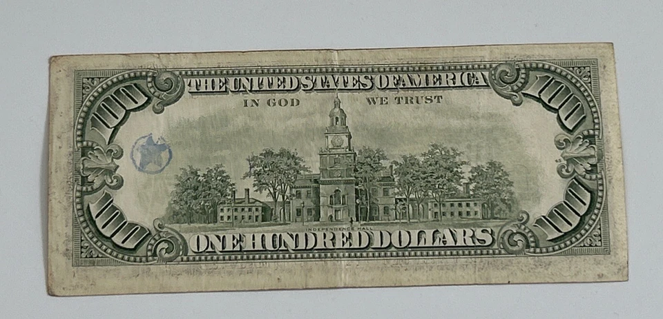 1985 $100 One Hundred Dollar Bill 12579917 Federal Reserve Note Legal Tender USA - Image 4 of 4