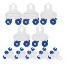  10 pièces rouleaux de rail de plafond poulies de Rail de rideau coureurs rideau