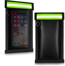 Faraday Bags for Phones and Car Keys 2 Pack , Military Grade Signal Blocking Ba