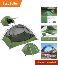 4-Person Ultralight Backpacking Tent - Quick Setup & Weatherproof for 3 Seasons