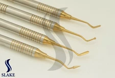 Dental Filling Instrument Restorative Kit Gold Coated Dental Instrument 4 Pcs