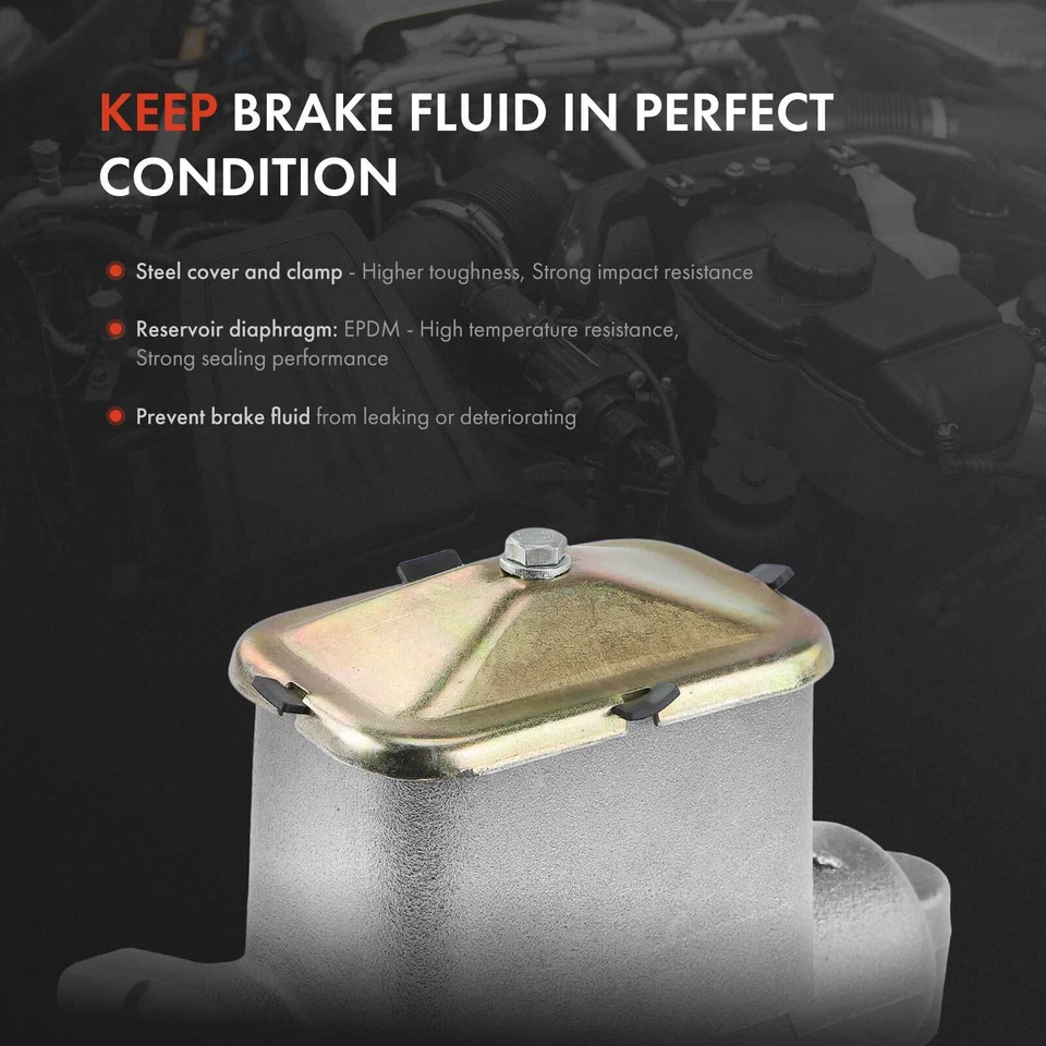 Brake Master Cylinder w/ Reservoir for Chevy C50 C60 C70 P60 GMC C5000 C6000 - Image 3 of 4