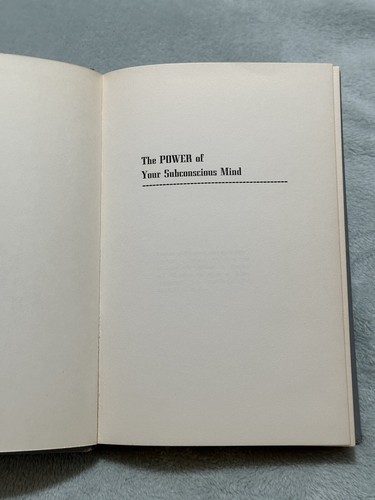 THE POWER OF YOUR SUBCONSCIOUS MIND Joseph Murphy 1963 1st Edition HCDJ SIGNED! - 第 5/19 張圖片