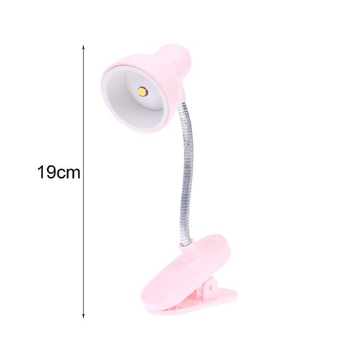1Pc Mini LED Clamp Reading Lamp Night Lights Home Portable Book Clip Lamp - Photo 2/14