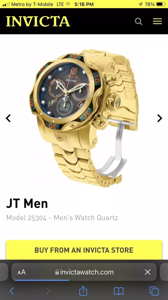 Invicta Jt Venom Great Condition with Extra Links eBay