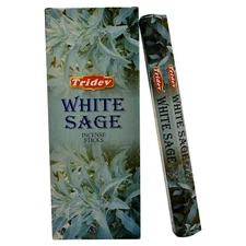 Tridev White Sage Incense Sticks Meditation Prayer Masala Agarbatti 120 Sticks
