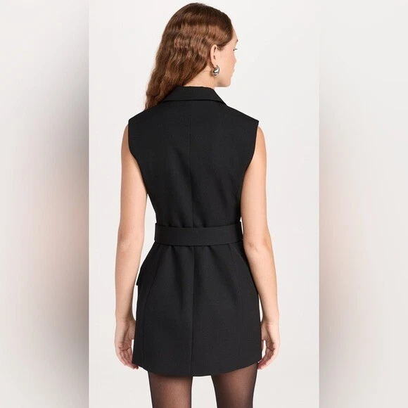 Abito su misura senza maniche Alexander Wang nuovo senza etichette con logo ricamato 2 $895