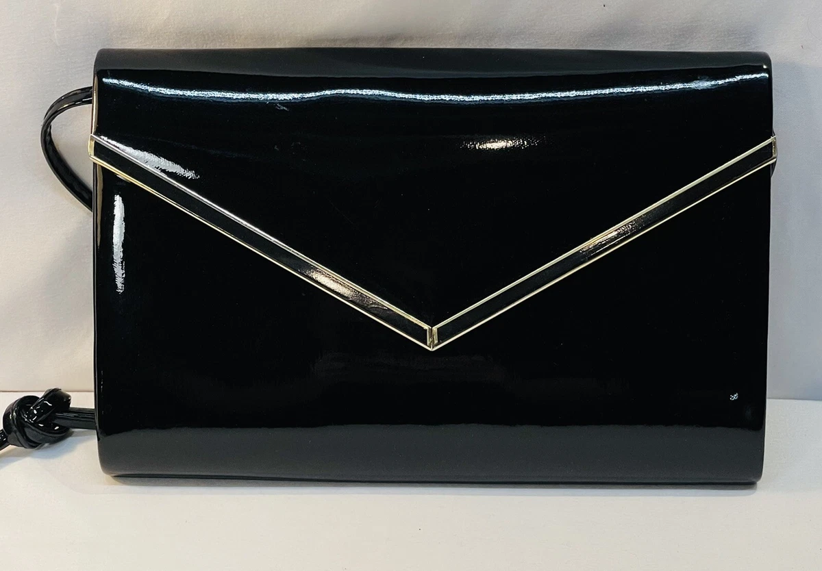 patent leather clutch purse