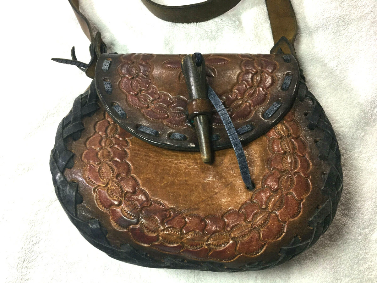 Medieval Purse Handbag Gift for Her Womens Purse Tooled 