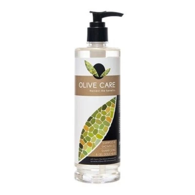 PAPOUTSANIS Olive Care Shampoo und Duschgel 400ml, 2 in 1, für Magnethalterung, 12 Stück