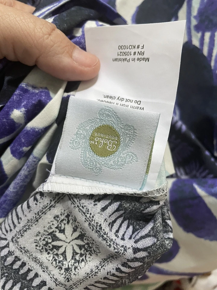 Funda nórdica doble Boho Boutique púrpura verde azul neblina medallón falso dormitorio nueva Foto 2 de 4