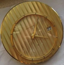 Jaeger LeCoultre  8 jours desk clock calendar Ref. 464 12,8 cm in diameter