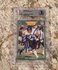 Steve McMichael signed 1989 Pro Set Football card #45 Beckett BAS Auto HOF 2024
