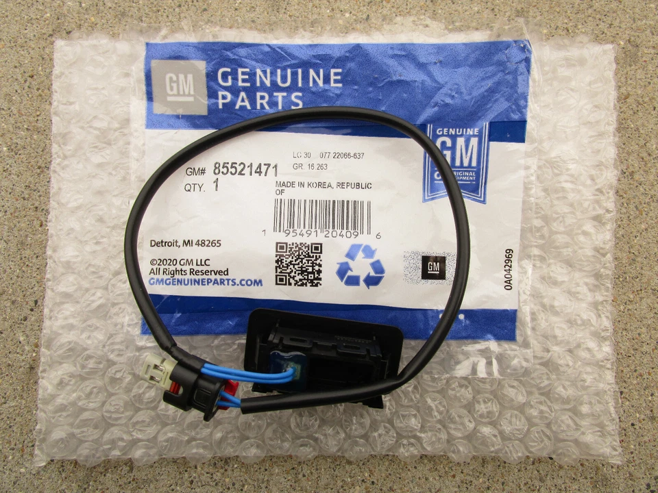 GM GMC CHEVY ACDELCO 85521471 TRUNK LID OPENER LIFTGATE RELEASE SWITCH OEM NEW - Image 4 of 4