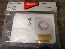 New Makita 197903-8 10Pack 8 Filter White Dust Bags (BN296)