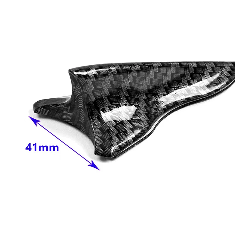 Alerón difusor de fibra de carbono aleta de tiburón de techo de 10 piezas para techo de parabrisas de automóvil Foto 3 de 4