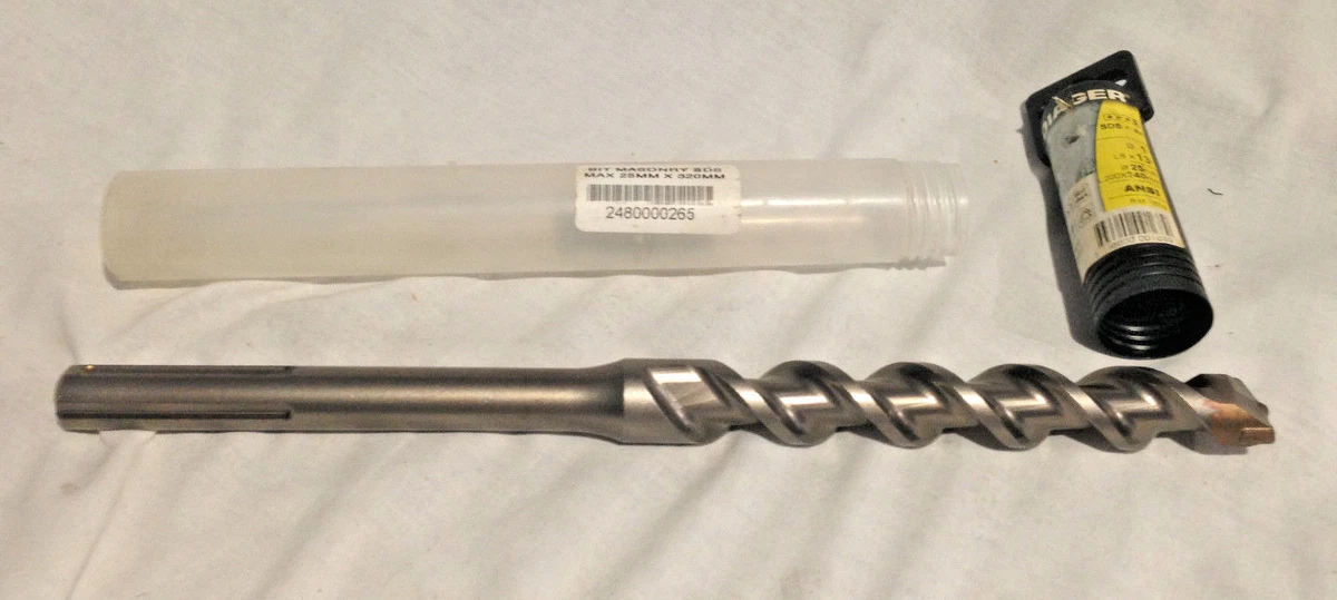Diager Drill Bit SDS Max 25mm 200mm working length. Quality. Made in France