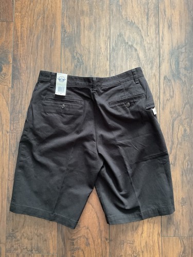 Dockers Perfect Fit Shorts Classic Fit Men's 32 Black 100% Cotton 11" Inseam New - Picture 2 of 11