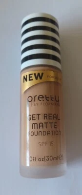Pre.tty BY FLORMAR GET REAL MATTE FOUNDATION. SPF 15,02 PASTELLE.