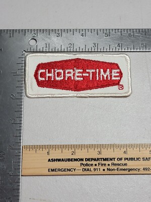 FFb1 Vintage patch farm for jacket shirt hat Chore-time Chore time 