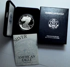 1995-P 1 Oz Fine Silver Proof US Coin American Silver Eagle Dollar in BOX w/CoA
