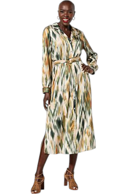 neutral shirt dress The Belted Shirt Dress Sail to Sable