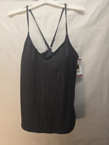 Anne Cole Black Swim Top Size XXL Womens Tankini UPF 50 Removable Padding 6029