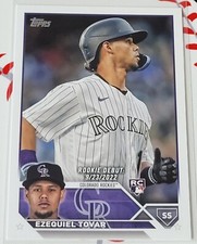 2023 Topps Update Series - Rookie Debut Card #US283 Ezequiel Tovar (RC)