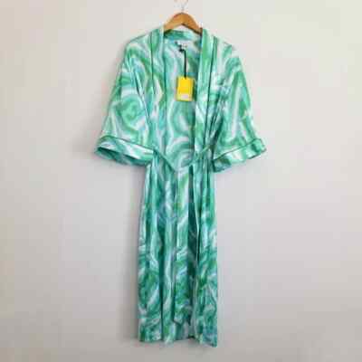 Dvf Target Robe NWT DVF Target Diane Von Furstenberg Satin Disco Zebra Print Robe Size ...