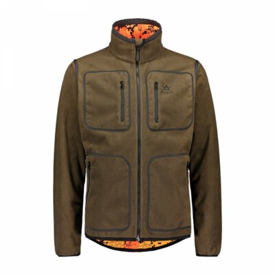 Fleece Jacket Alaska Elk Hunter Ms Reversible