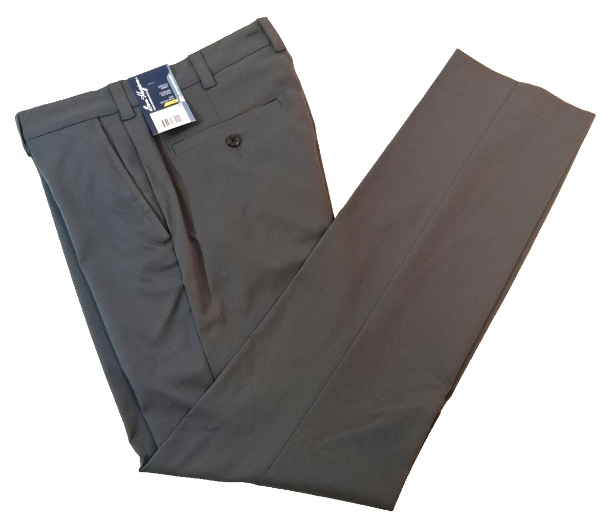 Ben Hogan Mens Performance Pants Stretch Fabric Size 36x32 Grey Asphalt Gray New