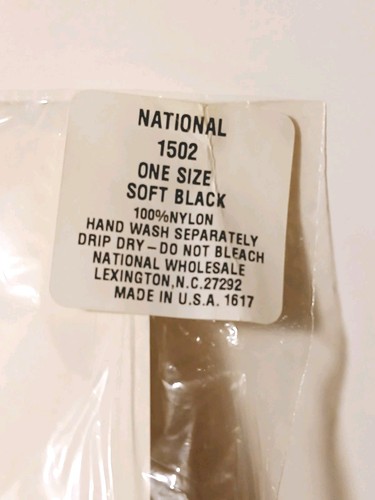 Medias de nailon hasta el muslo National de colección nos 2 pares negras suaves talla única - Imagen 5 de 6