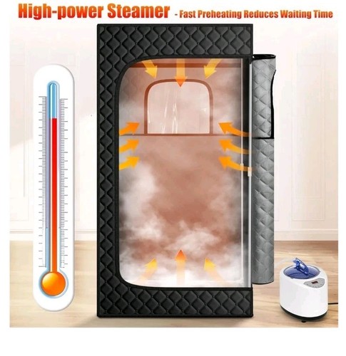X-Vcak Portable Steam Sauna, Portable Sauna 4 Home 9 Levels W/ Chair #1 Rated - Picture 4 of 4