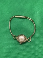 Vtg 1940’s Bulova Ladies Watch 10k RGP w/ Forstner 1/20 12k GF Band Untested