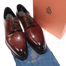 Di Bianco NWB Bergamo Derby Dress Shoes Size 47 (US 14) in Brown Leather